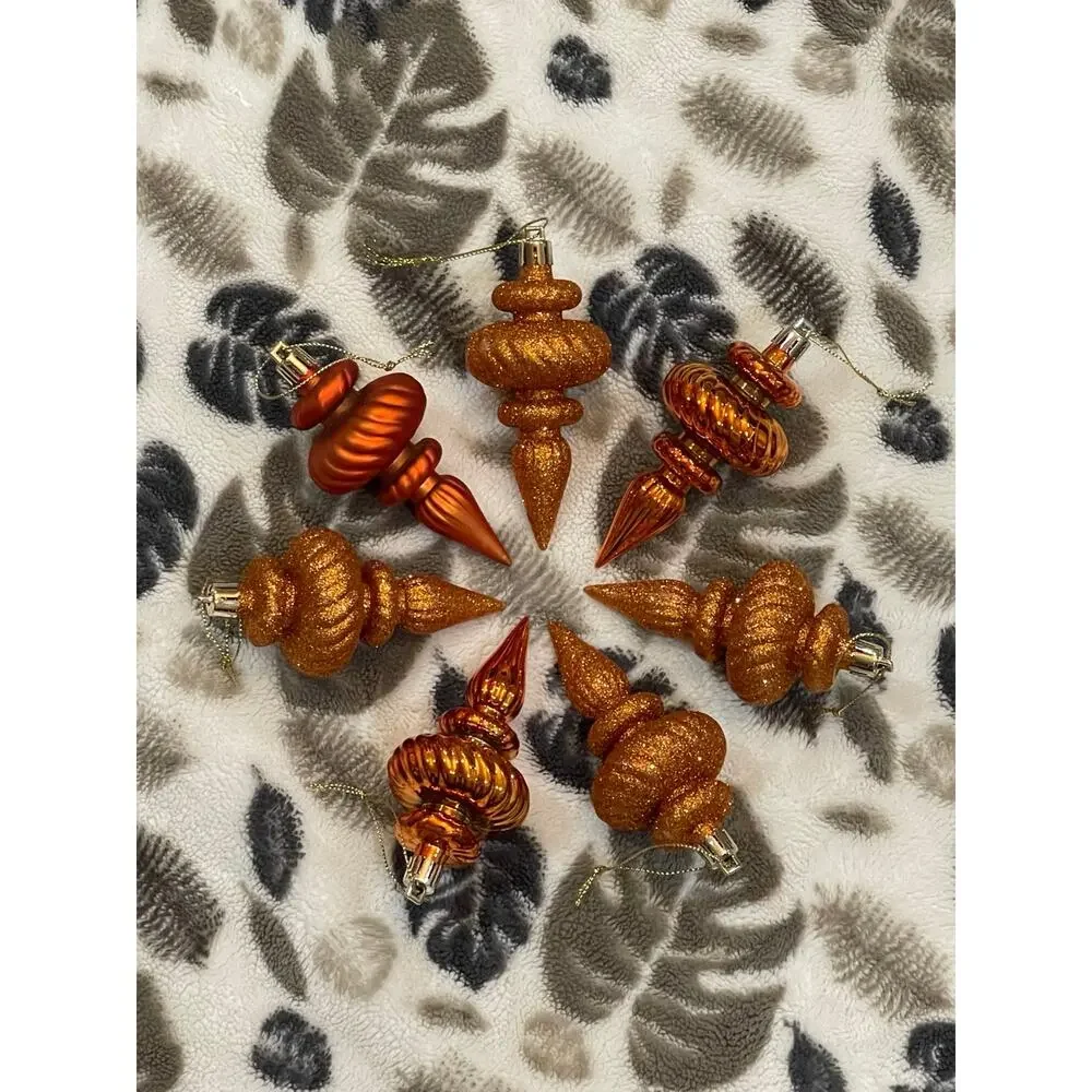 Lot of 7 Vickerman Finial Ornaments 4” tall
